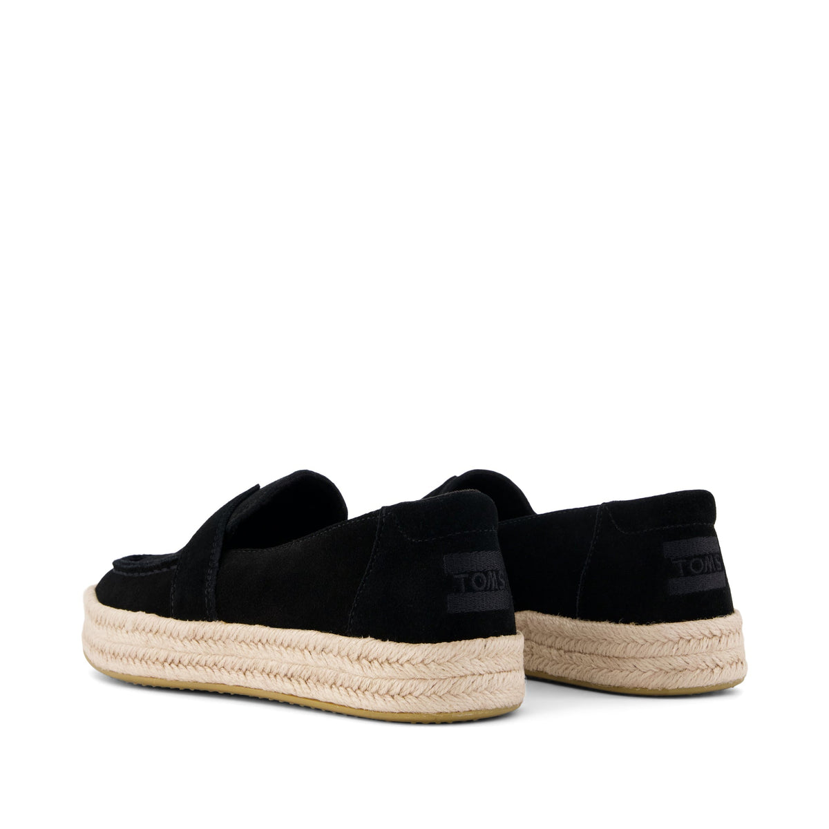 Womens Blakely Loafer Espadrille Black Suede - loafers - view 3