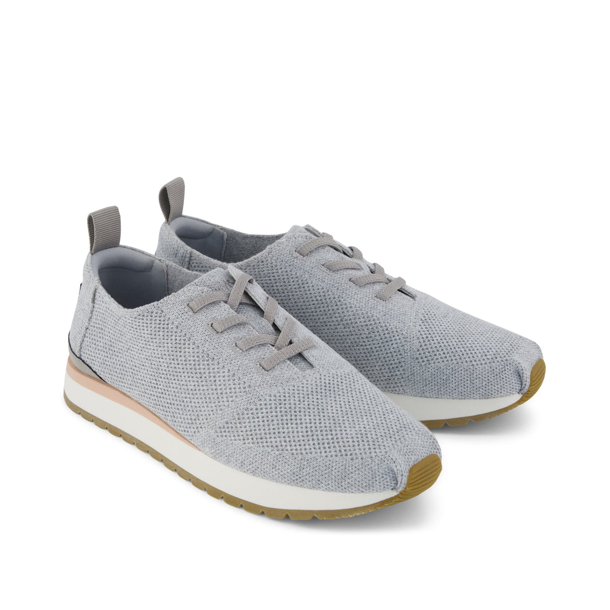 Womens Resident Plus Lace-Up Grey Knit - sneakers - view 2
