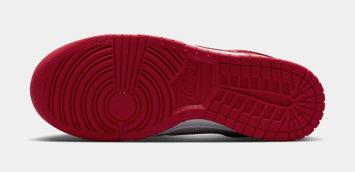 Dunk Low SE Patent Leather Mens Lifestyle Shoes (White/University Red) - sneakers - view 4