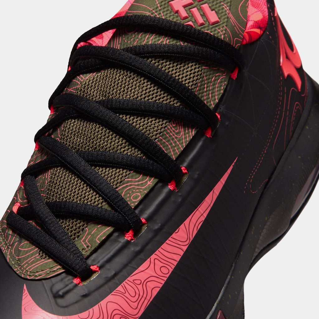 KD 6 Meteorology Black and Medium Olive Mens Basketball Shoes (Black/Atomic Red/Medium Olive/Noble Red) - sneakers - view 5