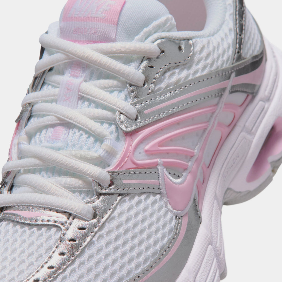 Air Max Moto 2K Grade School Running Shoes (White/Pink Foam/Pure Platinum) - sneakers - view 5