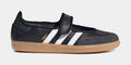 Samba Jane Womens Lifestyle Shoes (Cloud White/Carbon/Core Black) - sneakers