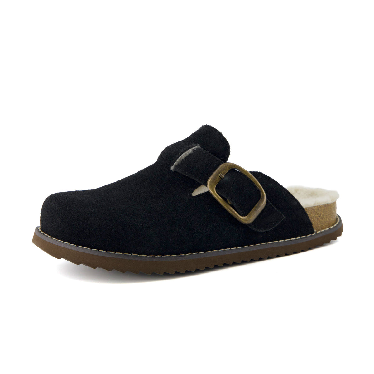 Blain Fur Genuine Suede Clogs - sneakers - view 2