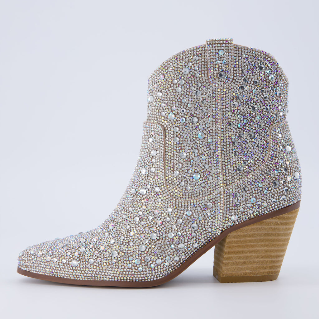 Bravo Rhinestone Western Boot - boots