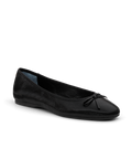 The Hummingbird - Noir Leather - flats
